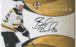 08-09 Ultimate Collection Ultimate Signatures Blake Wheeler