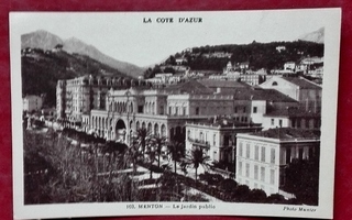 Cote d'Azur: Menton vanha postikortti