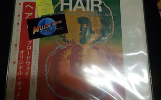 HAIR - SOUNDTRACK MUSICAL EX+/M+ LP JAPAN IMPORT