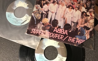 ABBA 3 singleä 1 x PS Supertrouper UK + 2 Polar Swe