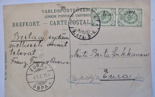 VANHA Postikortti M...sby Rivileima 1906
