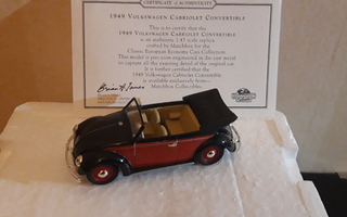 Matchbox collectibles 1 43 VW avokupla 1949