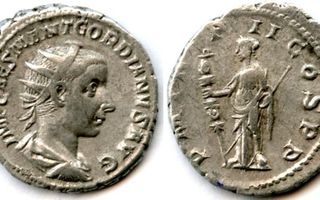 ANTIIKIN ROOMA: Gordianus III, hopea-antoninianus v. 239