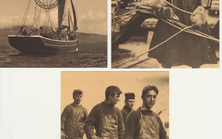 Maksikortit kalastus Fär-saaret 1984 3kpl
