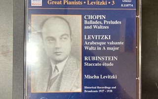 Mischa Levitzki - Complete Recordings Vol.3 CD