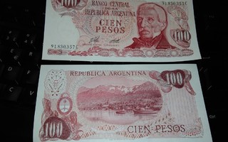 Argentiina 100 Pesos 1977 P302A UNC