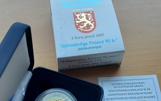 Suomi 5€ 2007, Itsenäisyys, Proof