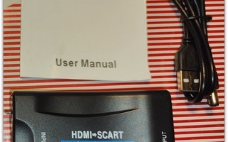 ALENJNUSHINTA: HDMI - SCART -muunnin + USB-kaapeli #27502