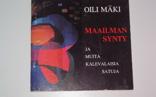 Oili Mäki: Maailman synty (1975) signeeraus + 4 postikorttia