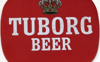 Retro - Vanha tarra - Tuborg Beer - Olut