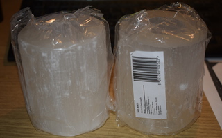 Seleniitti-Kynttilänjalka 10cm (2kpl)