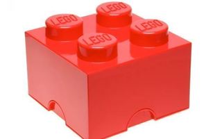 [ LEGO ] Säilytyslaatikko Storage Brick 4 - Väri Punainen