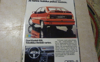 Opel Kadettt GSi -85 mainos