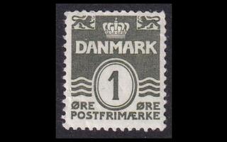 Tanska 195_II ** Aaltoviiva 1 öre (1933)