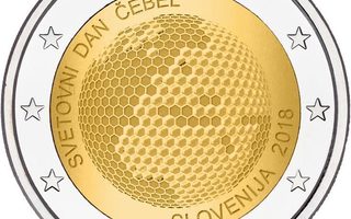 ** SLOVENIA 2€ 2018 World Bee Day pillerissä **