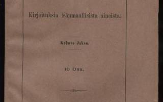 Suomi. Kirjoituksia isänmaallisista aineista III 10 osa1894