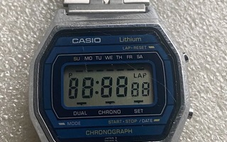 CASIO LITHIUM CHRONOGRAPH MIESTEN KELLO