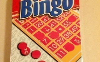 Bingo korttipeli, käyttämätön, aikuistalous, matkakoko