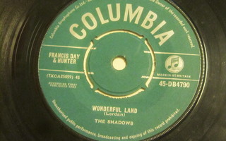 The Shadows: Wonderful Land   7" single   1962