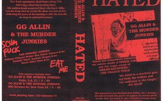 GG ALLIN & THE MURDER JUNKIES hated VIDEO -1993- vhs pal