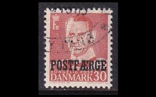 Tanska PF_36 o Frederik IX 30 öre punainen (1955)