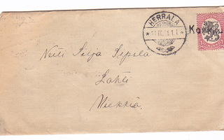VANHA Kuori Korkkala? Rivileima + Herrala 1921