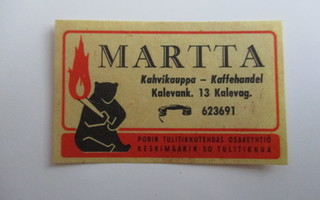 TT ETIKETTI - MARTTA KAHVIKAUPPA X-0931