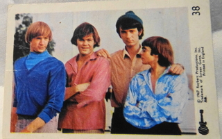 Vanha keräilykortti, the Monkees, vuodelta1967, kohtuu kunto
