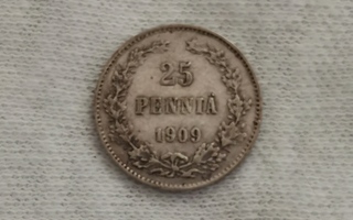 25 penniä 1909, Suomi