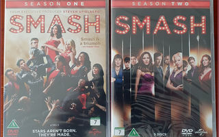 SMASH kaudet 1 ja 2 - DVD Boxit