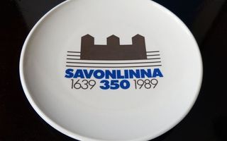Kermansavi * Savonlinna 1639 350 1989 * seinälautanen.