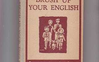 Englanti, kaksi oppikirjaa, 1949 ja 1948.