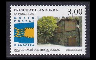 Andorra Fr 531 ** Postimuseon avajaiset (1998)