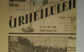 Suomen Urheilulehti Nro 21/1943 (25.2)
