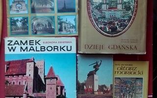 Kirjoja Puolasta: historia, taide ym kirjoja/kortteja