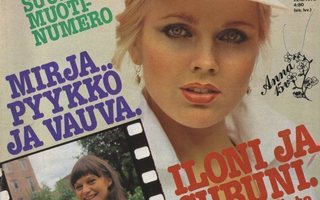 Anna n:o 34 1978 Miss Suomi. Mirja Pyykkö & vauva. Pertti Uk