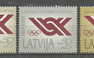 OLYMPIALAISET urheilu sarja LATVIA 1991 **