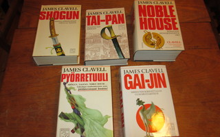 James Clavell: KUUSI ENSIPAINOSTA (mm. Shogun, Tai-Pan...)