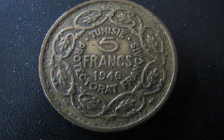 Tunisia 5 francs 1946