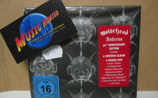 MOTÖRHEAD - INFERNO - KORKKAAMATON UUSI DIGIPAK CD + DVD