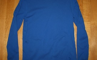 H&M LUOMU sininen pitkähihainen t-paita 158-164