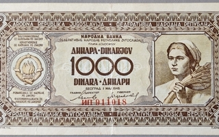 Jugoslavia 1000 dinara 1946 P-67