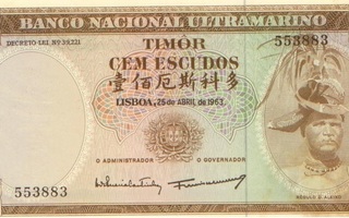 Timor 100 escudoa 1963