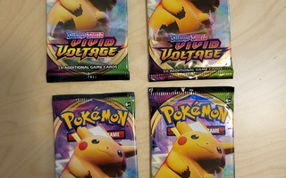 Vivid voltage Pokemon kortti boosterit 4kpl