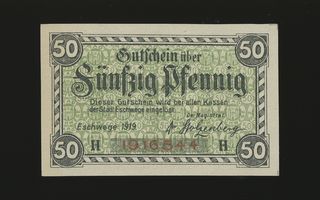 Saksa Notgeld 50 Pfennig, Eschwege 1919