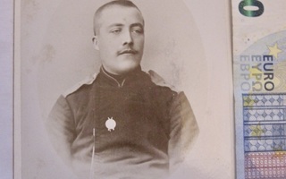 VANHA Kabinetti Valokuva Venäjän Suomalainen Sotilas 1890-l