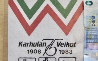 VANHA Viiri Karhulan Veikot 1983 Lentopallo TUL Kisat