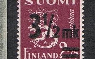 1943  M30 3½mk/2,75mk viol  ++