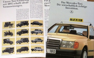 1986 Mercedes-Benz Taxi esite - 190 200D 250D 300D