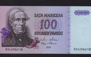 100 markkaa 1976 N* lk10 (pakkasileä)